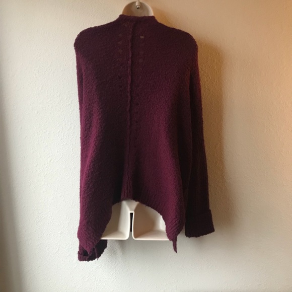 Free People Fall Friend Cardigan Maroon - Picture 3 of 3